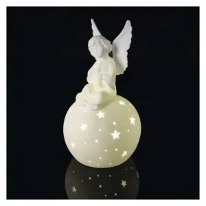 EMOS Keramický LED anděl 29 cm teplá bílá