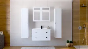 HALMAR Závěsná skříňka pod umyvadlo Toreto 2S 80 cm kašmírová