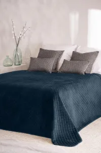 Faro Obojstranný prešívaný prehoz Beddo 007 220x240 cm tmavomodrý