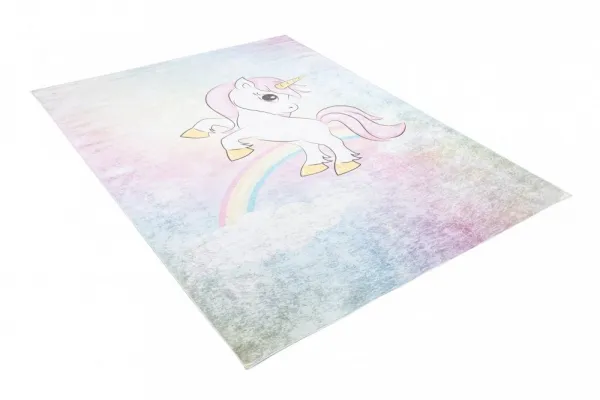 FarebnýdetskýkoberecsmotívomjednorožcaŠírka:80cm|Dĺžka:150cm56658_115613