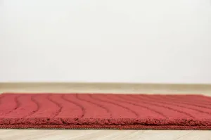 Kúpeľňový koberček Sara Carmine bordový Fale