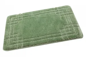 Kúpeľňový koberček Sego zelený, mozaika