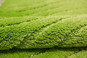 Kúpeľňový koberček Sara Green svetlozelený, vlny