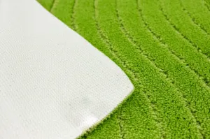 Kúpeľňový koberček Sara Green svetlozelený, vlny