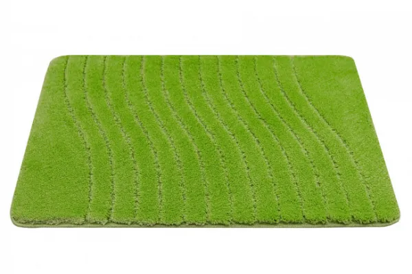 Kúpeľňový koberček Sara Green svetlozelený, vlny