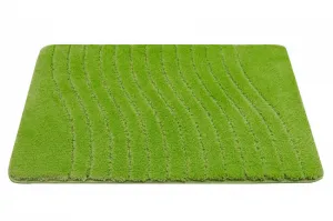 Kúpeľňový koberček Sara Green svetlozelený, vlny
