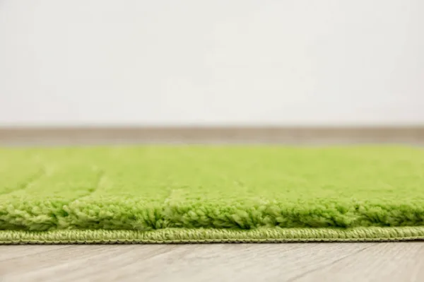 Kúpeľňový koberček Sara Green svetlozelený, vlny