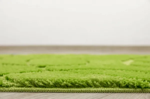 Kúpeľňový koberček Kobe Light Green svetlozelený, línie