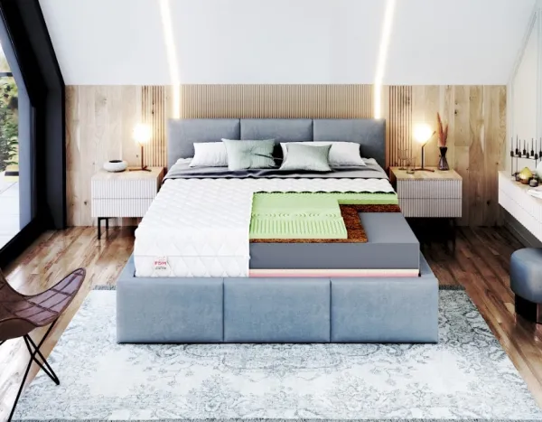 FDM Penový matrac SAVONA Alovera | 80 x 200 cm