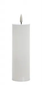 Mondex LED sviečka IDALIA 18 cm biela