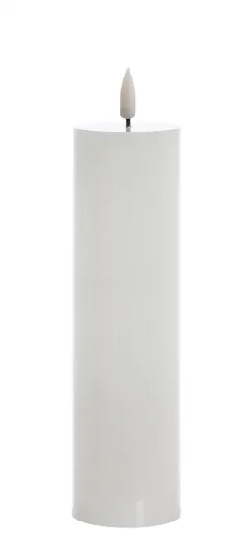 Mondex LED sviečka IDALIA 21 cm biela