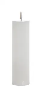 Mondex LED sviečka IDALIA 21 cm biela