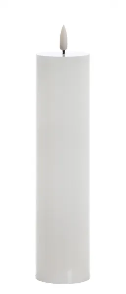 Mondex LED sviečka IDALIA 23 cm biela