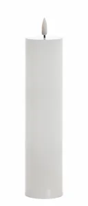 Mondex LED sviečka IDALIA 23 cm biela