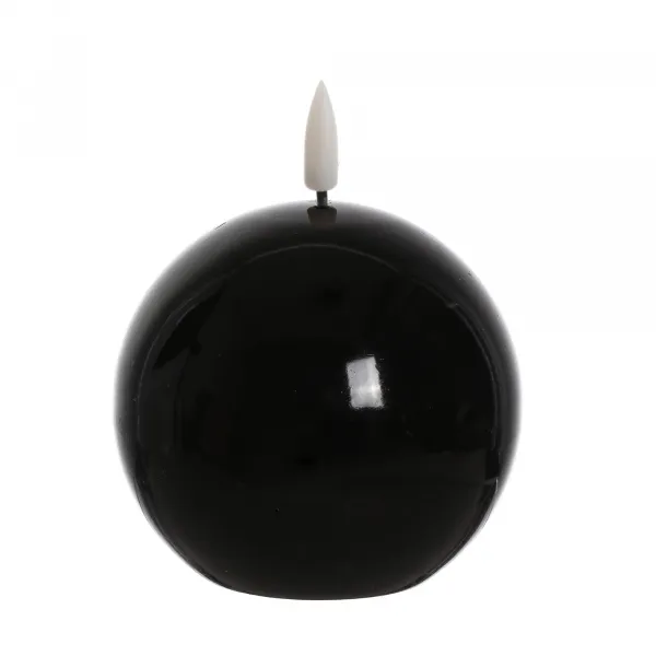 Mondex LED sviečka IDALIA BEAD 11 cm čierna
