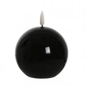Mondex LED sviečka IDALIA BEAD 11 cm čierna