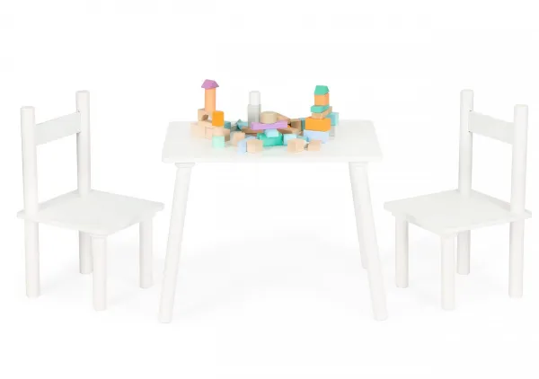 ECOTOYS Detský set AMIE biely