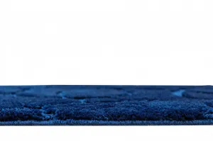 Kúpeľňový koberček Kobe Navy granátový, línie