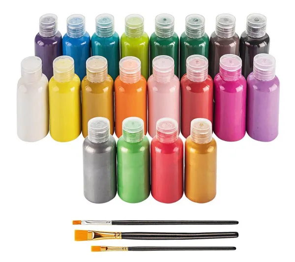 Weltbild Sada akrylových barev se štětci, 20x 60 ml