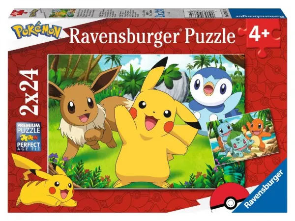 Ravensburger Detské puzzle (Pokémon, 2 x 24 dielikov)