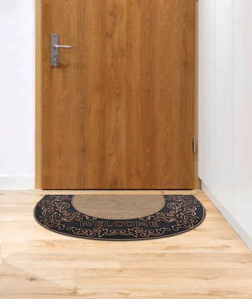 Rohožka BH 103W Welcome hnedá, polkruh