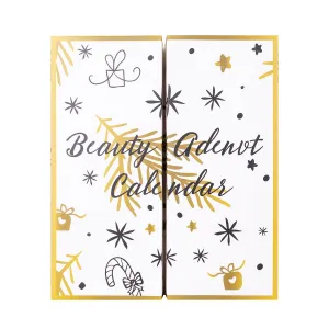 Accentra Advent Beauty Calendar GOLD 24 Days Adventný kalendár s 24 kozmetickými doplnkami a produktmi pre ženy