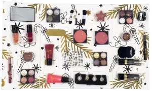 Accentra Advent Beauty Calendar GOLD 24 Days Adventný kalendár s 24 kozmetickými doplnkami a produktmi pre ženy