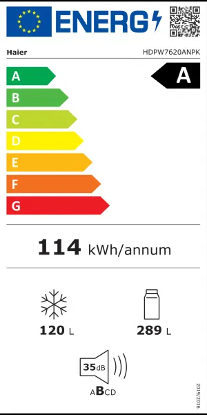 Haier HDPW7620ANPK  + BENEFIT