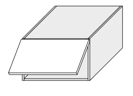 ArtExt Kuchynská skrinka horná, W6B/60 Quantum Farba korpusu: Grey
