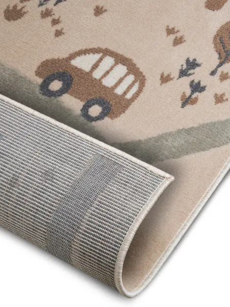 Hanse Home Collection koberce Detský koberček Adventures 105972 Cream Brown Grey - 120x170 cm