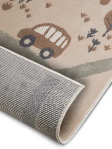 Hanse Home Collection koberce Detský koberček Adventures 105972 Cream Brown Grey - 120x170 cm