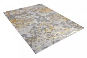 JednoduchýmodernýkoberecsivejfarbysozlatýmmotívomŠírka:80cm|Dĺžka:150cm56541_115448