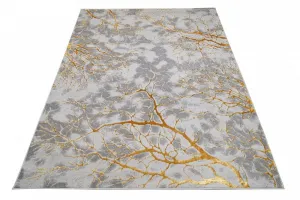 JednoduchýmodernýkoberecsivejfarbysozlatýmmotívomŠírka:80cm|Dĺžka:150cm56541_115448
