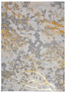 JednoduchýmodernýkoberecsivejfarbysozlatýmmotívomŠírka:80cm|Dĺžka:150cm56541_115448