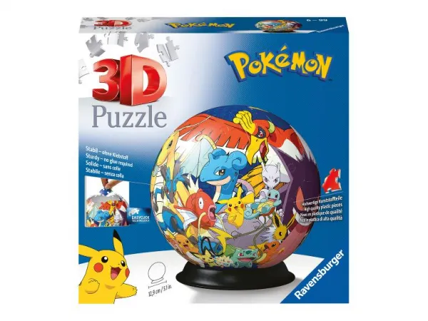 Ravensburger Puzzle guľa 3D, Ø 19 cm (Pokémon)
