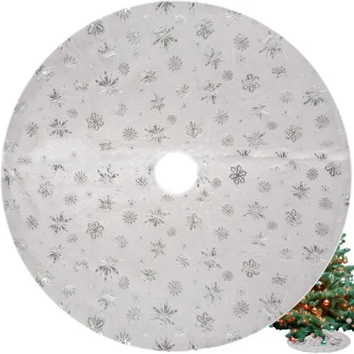 JAKS Podložka pod vianočný stromček bielo - strieborná 78 cm