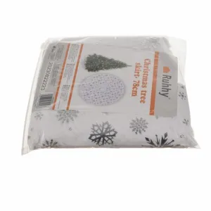 JAKS Podložka pod vianočný stromček bielo - strieborná 78 cm