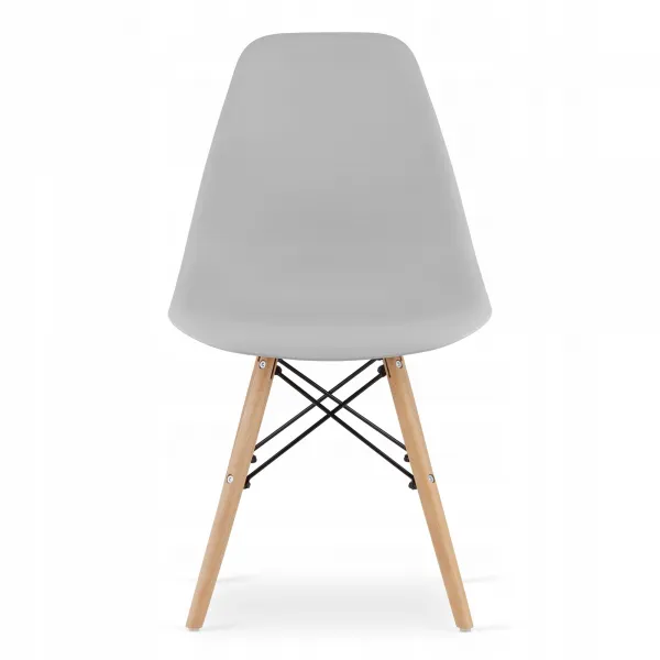 Okrúhly stolový set TODI 80cm biely + 3 stoličky OSAKA sivé