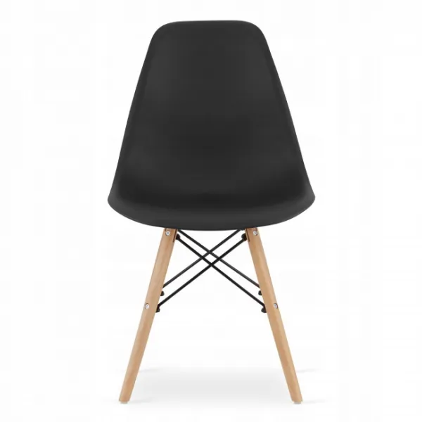 Set štvorcový stôl 80x80 dub sonoma + 4 stoličky OSAKA čierna
