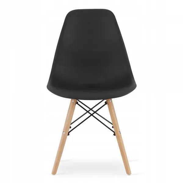Set štvorcový stôl 80x80 dub sonoma + 4 stoličky OSAKA čierna