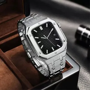Innocent Extravagance Stainless Steel Apple Watch 45mm Case - Silver