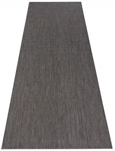 Hanse Home Collection koberce AKCIA: 80x200 cm Behúň Meadow 102729 Anthracite – na von aj na doma - 80x200 cm