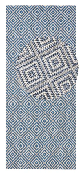 Hanse Home Collection koberce Behúň Meadow 102468 Blue – na von aj na doma - 80x200 cm
