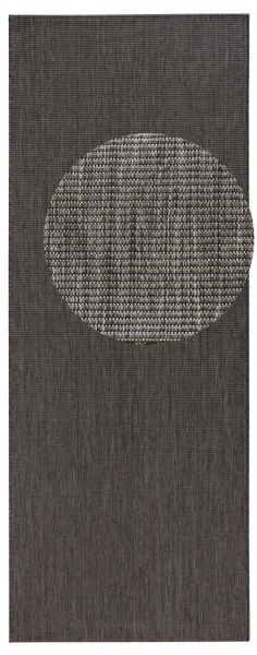 Hanse Home Collection koberce AKCIA: 80x200 cm Behúň Meadow 102729 Anthracite – na von aj na doma - 80x200 cm