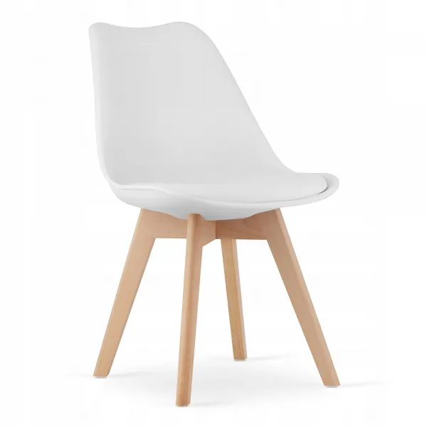 Okrúhly stolový set TODI 60 cm biely + 2 stoličky MARK biely