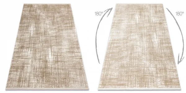 Koberec DUKE A0357 béžový, vintage / štrukturálny / strapce