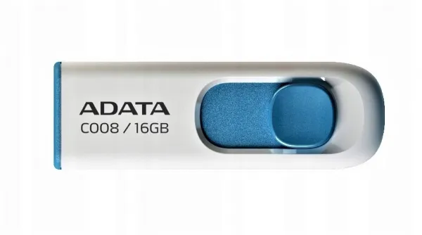 ADATA C008 USB kľúč 16GB, Bielo-modrý