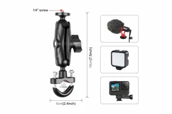 Stablecam Držiak na riadidlá motocykla PULUZ 1DJ6742