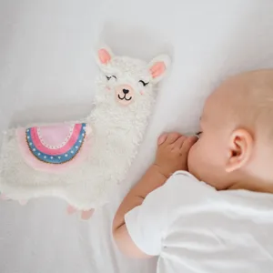 BABYONO Hračka maznáčik Lama Lulu ružová 0m+