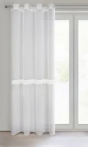 DekorStyle Záclona s krajkou SOFI 140x260 bílá